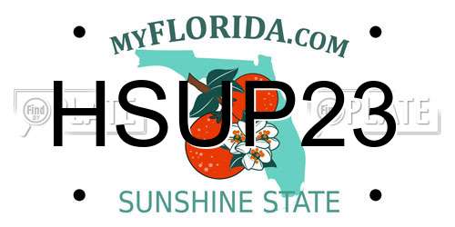 HSUP23 Florida License Plate