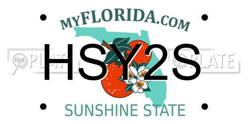 HSY2S Florida License Plate