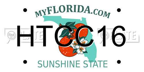 HTCC16 Florida License Plate