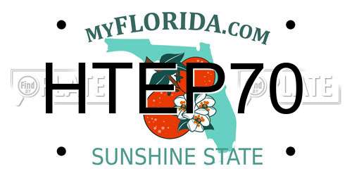 HTEP70 Florida License Plate