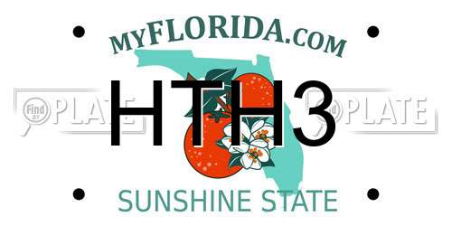 HTH3 Florida License Plate