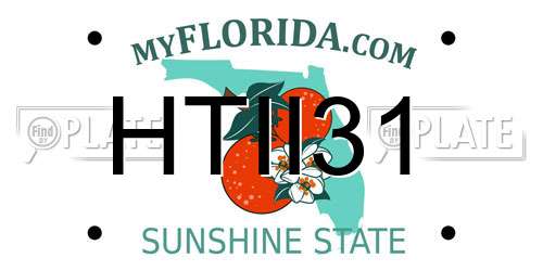 HTII31 Florida License Plate