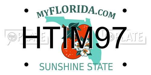 HTIM97 Florida License Plate