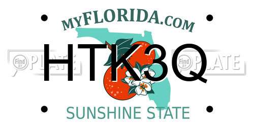 HTK3Q Florida License Plate