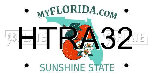 HTRA32 Florida License Plate