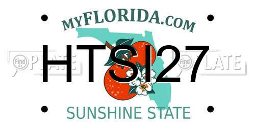 HTSI27 Florida License Plate