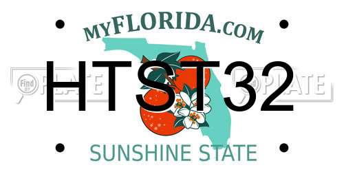 HTST32 Florida License Plate