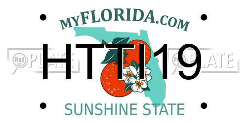 HTTI19 Florida License Plate