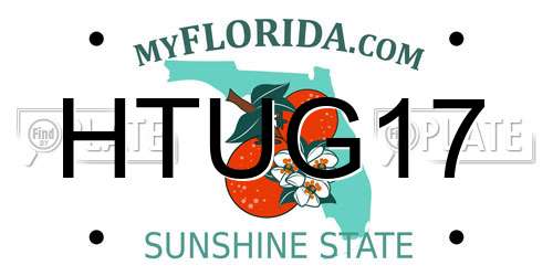 HTUG17 Florida License Plate