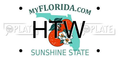 HTW Florida License Plate
