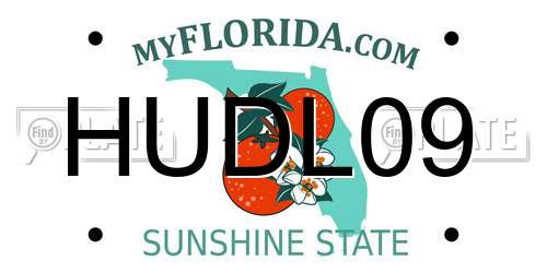 HUDL09 Florida License Plate