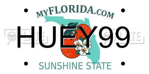 HUEY99 Florida License Plate