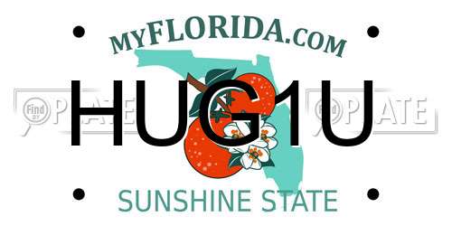 HUG1U Florida License Plate