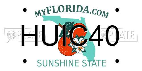 HUIC40 Florida License Plate