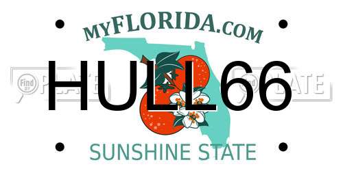 HULL66 Florida License Plate