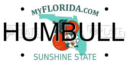HUMBULL Florida License Plate