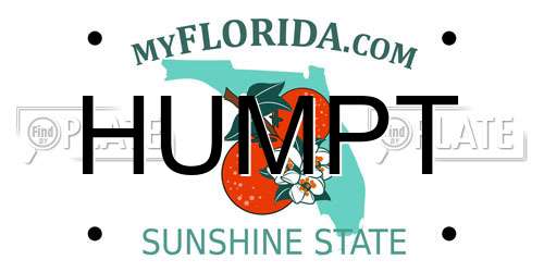 HUMPT Florida License Plate