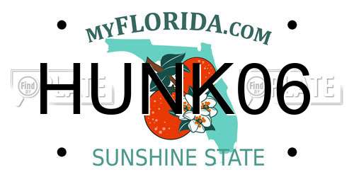 HUNK06 Florida License Plate