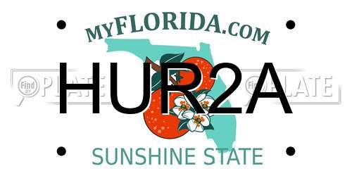 HUR2A Florida License Plate