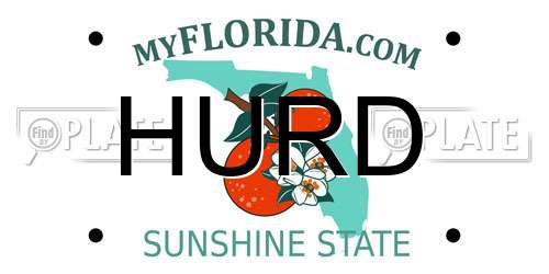 HURD Florida License Plate