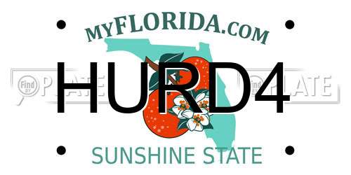 HURD4 Florida License Plate