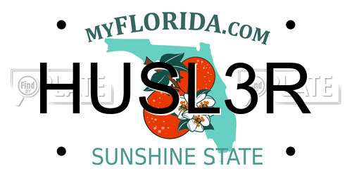 HUSL3R Florida License Plate