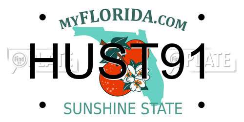 HUST91 Florida License Plate