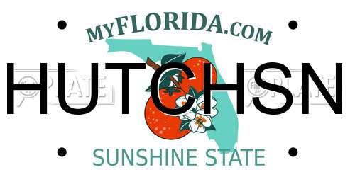 HUTCHSN Florida License Plate