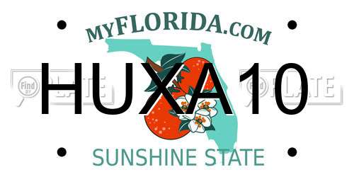 HUXA10 Florida License Plate