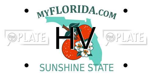 HV Florida License Plate
