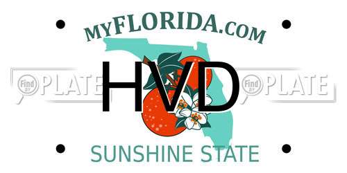 HVD Florida License Plate