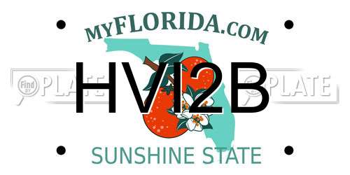 HVI2B Florida License Plate