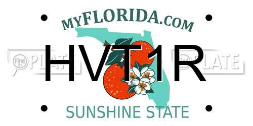 HVT1R Florida License Plate
