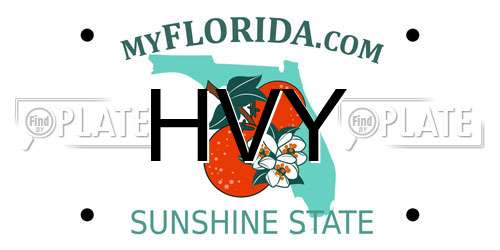 HVY Florida License Plate