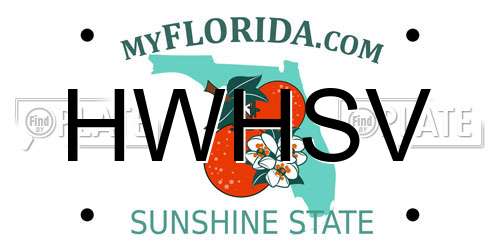 HWHSV Florida License Plate