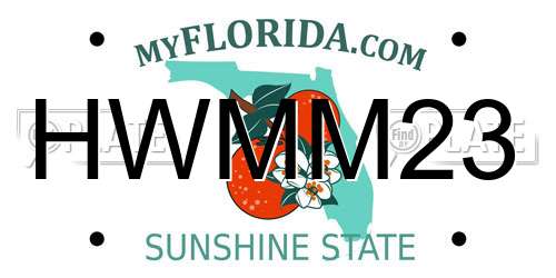 HWMM23 Florida License Plate