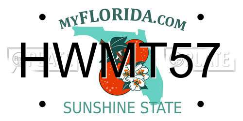 HWMT57 Florida License Plate