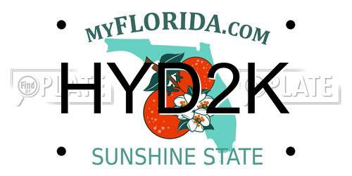 HYD2K Florida License Plate