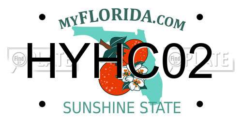 HYHC02 Florida License Plate