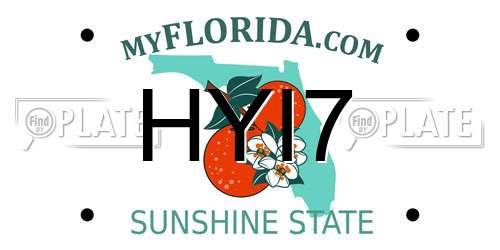 HYI7 Florida License Plate