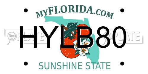 HYLB80 Florida License Plate