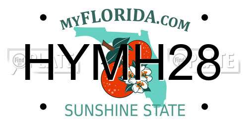 HYMH28 Florida License Plate