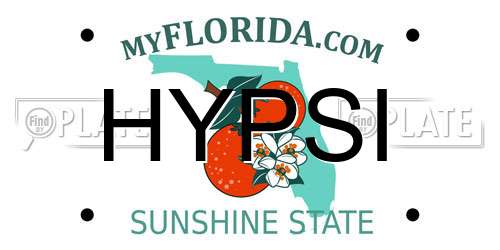 HYPSI Florida License Plate