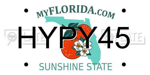 HYPY45 Florida License Plate