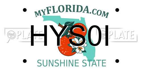 HYS0I Florida License Plate
