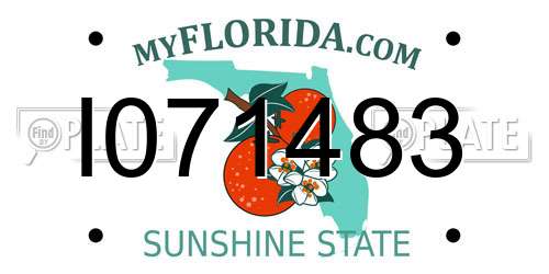 I071483 Florida License Plate