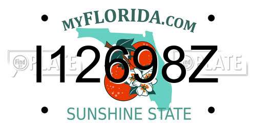 I12698Z Florida License Plate