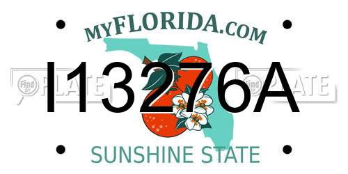 I13276A Florida License Plate