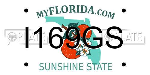 I169GS Florida License Plate