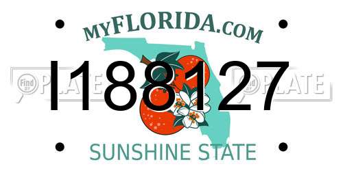 I188127 Florida License Plate